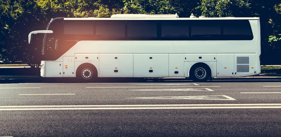 Bus for Labor Day Parade