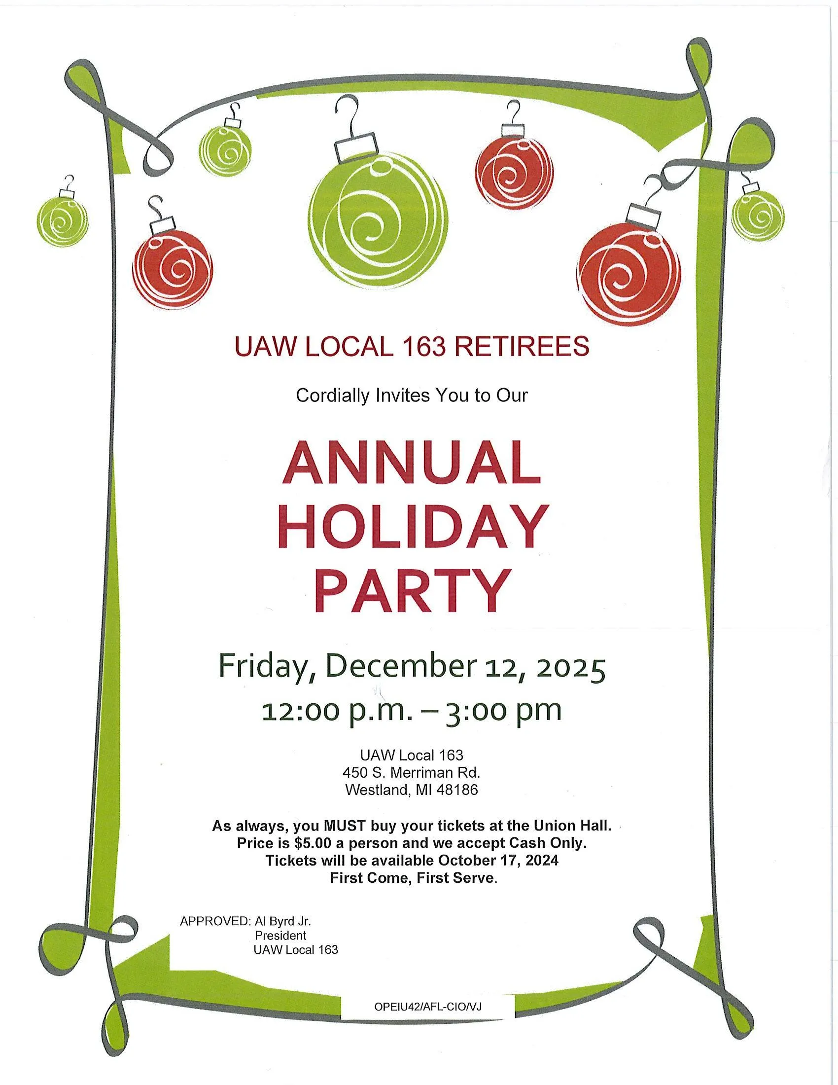 2025 Retiree Holiday Party